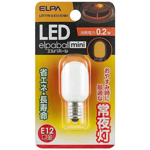 ELPA@LED铔 LEDGp{[mini zCg [E12/ic`]@LDT1YR-G-E12-G1001