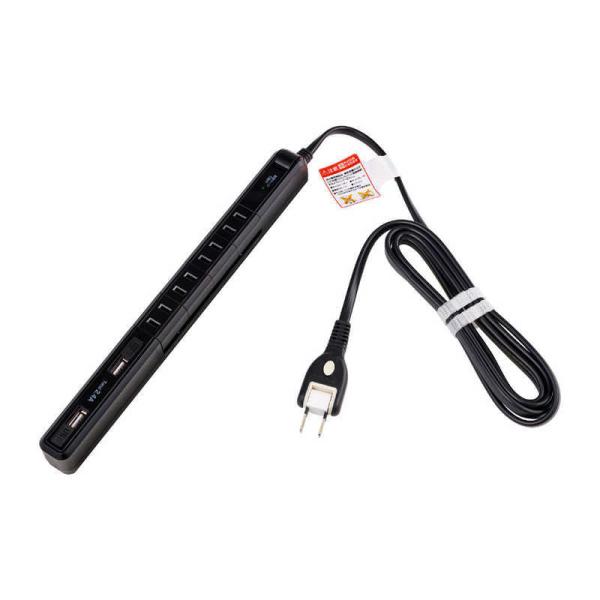 ELPA�@�X������]�t�r�a�^�b�v 4�� 2�|�[�g 2m ���F [2.0m/4��/�X�C�b�`��/2�|�[�g]�@WBS-SL402USB(BK)