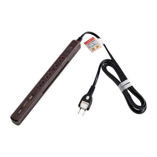 ELPA�@�X������]�t�r�a�^�b�v 4�� 2�|�[�g 2m �ؖڐF [2.0m /4�� /�X�C�b�`�� /2�|�[�g]�@WBS-SL402USB(WD)