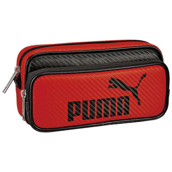 他サイト： クツワ　PUMA プーマ カラーカーボンダブルペンケース レッド　787PMRDの商品画像