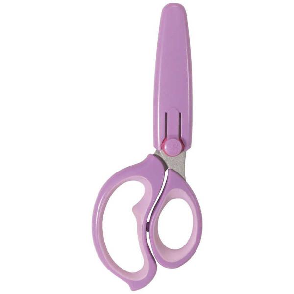 他サイト： クツワ　学童ハサミヒラクーノ パープル　SS115PUの商品画像