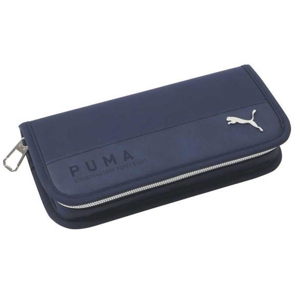 他サイト： クツワ　PUMA プーマ メタルキャットペンケース 紺　PM388NBの商品画像