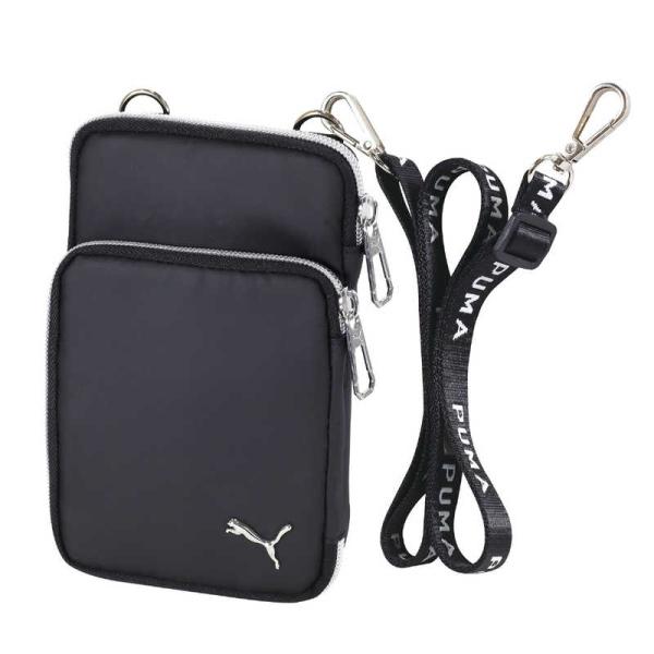 クツワ　スマホポーチ ダブルファスナー PUMA(プーマ) ブラック　PM489BK