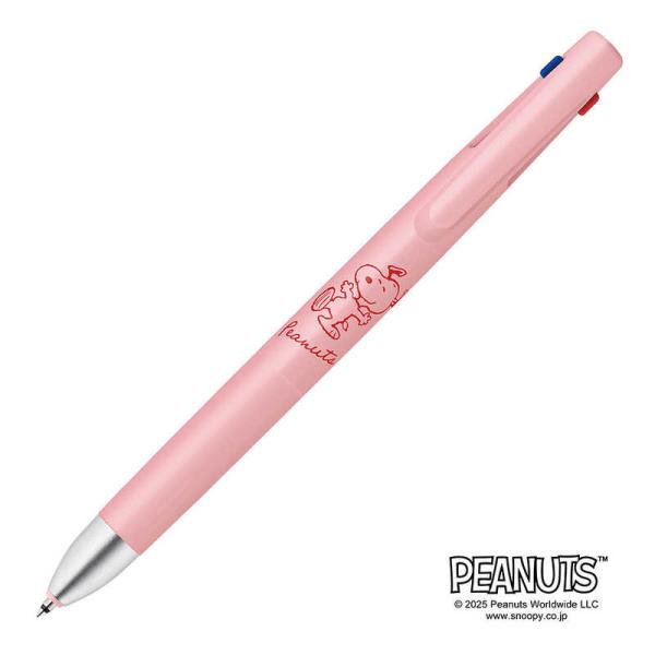 ゼブラ (限定)ブレン 3色ボールペン 0.5mm スヌーピー2 コーラルピンク