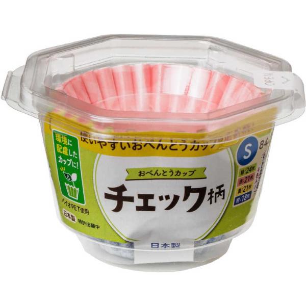 東洋アルミエコープロダクツ　おべんとうカップチェック柄 S4色 84枚入　
