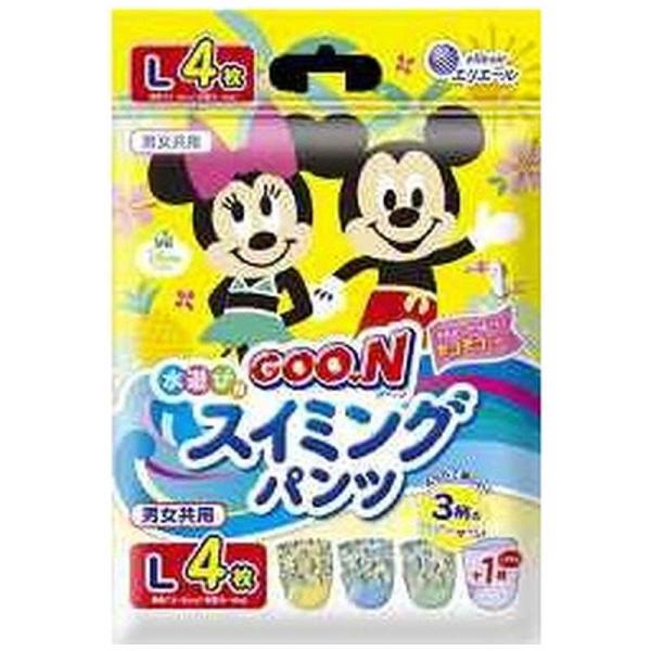 他サイト： 大王製紙　GOON(グーン)スイミングパンツ Lサイズ 男女共用 4枚　の商品画像