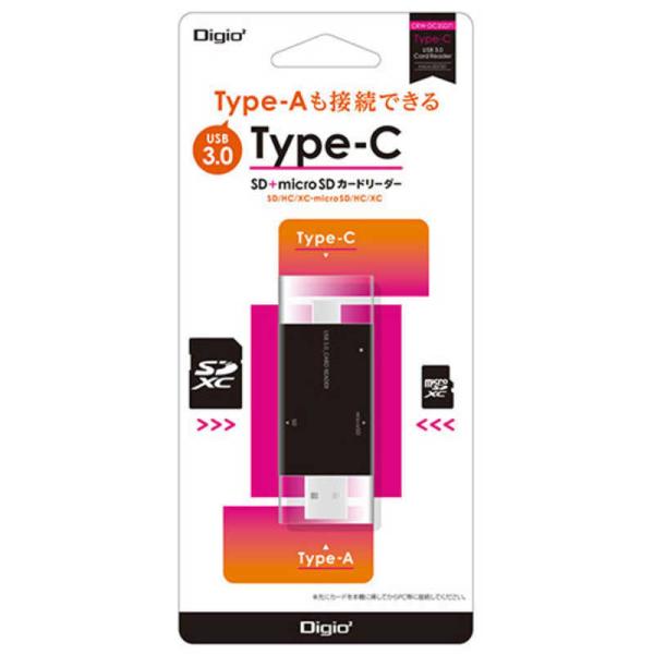 iJoV@USB3.0 Type-CΉ }`J[h[_[ Digio2 (ubN)  @CRW-DC3SD71BK