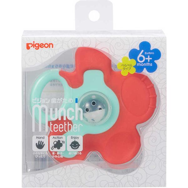 他サイト： ピジョン　「ピジョン」歯がため 6ヶ月以上 ペラペラタイプ キャロットフラワー 1個　の商品画像