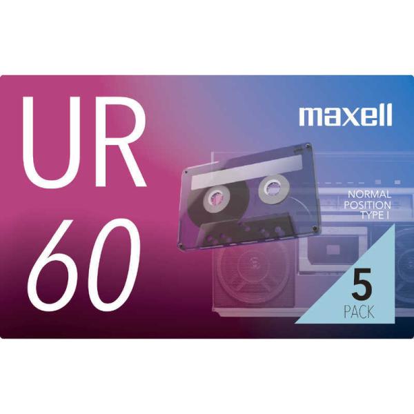 マクセル　オーディオカセットテープ60分5巻パック　UR-60N5P
