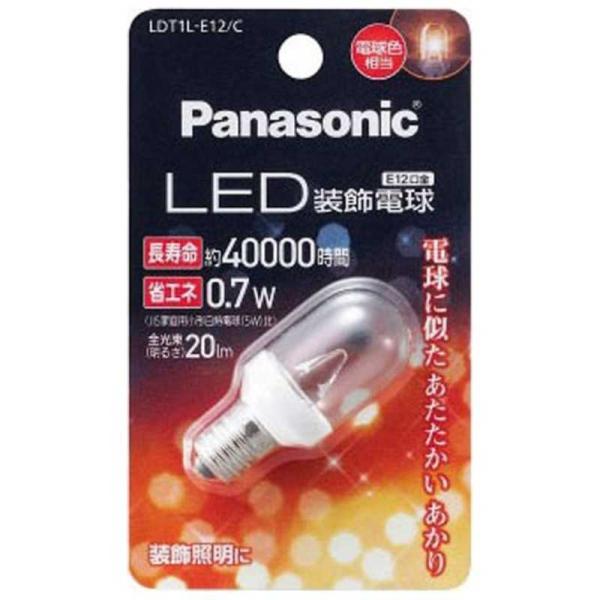 �p�i�\�j�b�N�@Panasonic�@LED�����d�� �N���A [E12/�d���F]�@LDT1L-E12/C