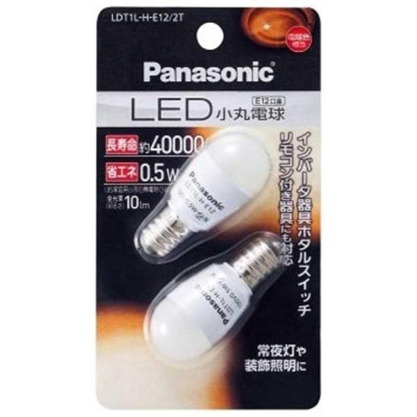 �p�i�\�j�b�N�@Panasonic�@LED���ۓd�� �z���C�g [E12/�d���F/2��]�@LDT1L-H-E12/2T