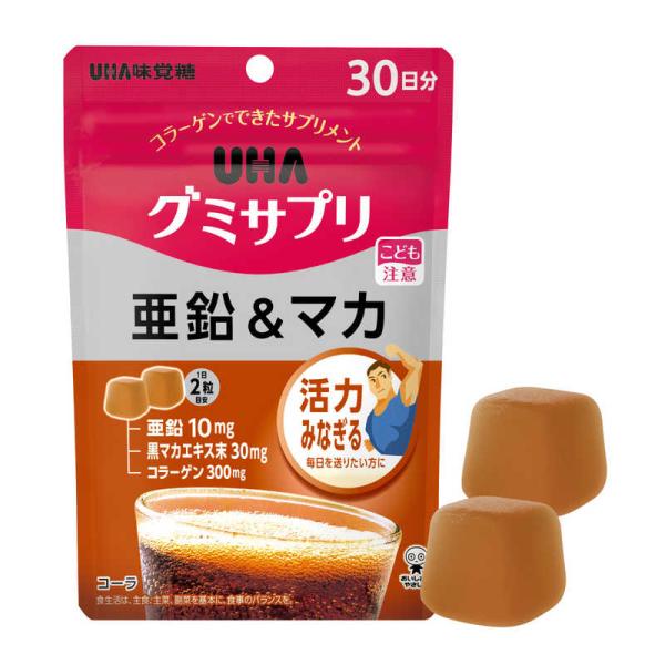 他サイト： UHA味覚糖　グミサプリ 亜鉛＆マカ　30日分　の商品画像