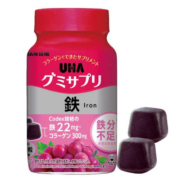 他サイト： UHA味覚糖　グミサプリ 鉄 30日ボトル 200g　の商品画像