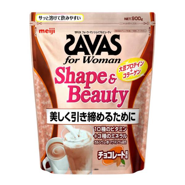 他サイト： 明治　ザバス for Woman シェイプ&amp;ビューティ チョコレート風味 (900g)　ザバスフォーウーマンシェイプBYの商品画像