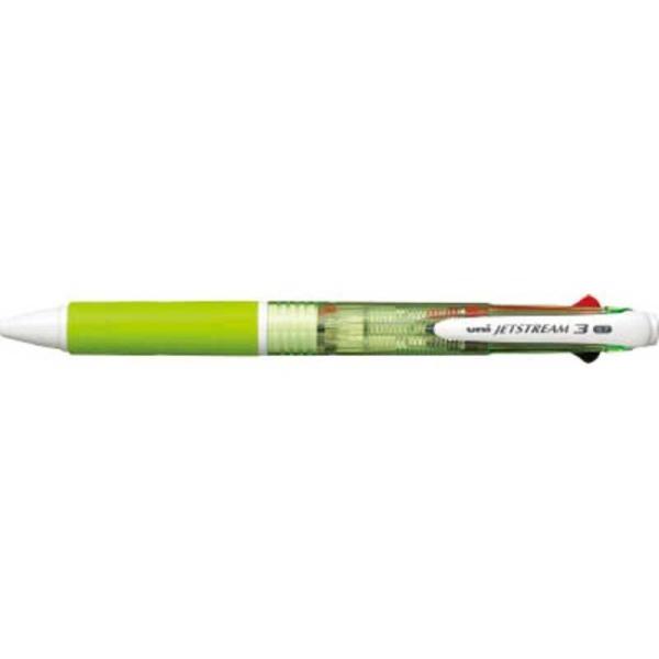 ペン3本セット 三菱鉛筆 ジェットストリーム 3色ボールペン [黒/赤/青] 1.0mm 透明