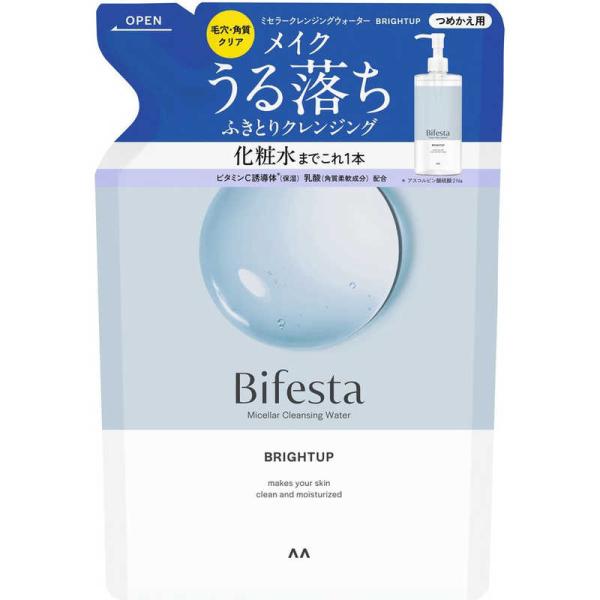 他サイト： マンダム　Bifesta(ビフェスタ)ミセラークレンジングウォーター ブライトアップ つめかえ用 360ml　の商品画像