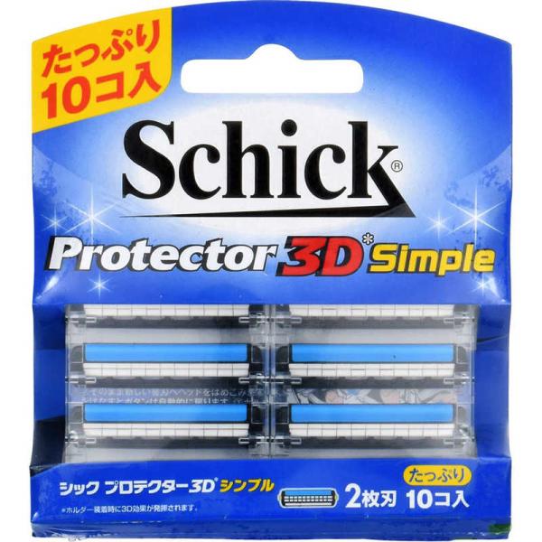 [Release date: February 25, 2017]10　3D　Schick　シック　シンプル　プロテクター　プロテクターシリーズ　個入り　替刃　kojima　コジマヤフー