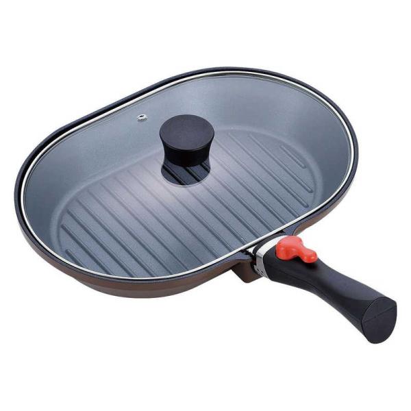 他サイト： 和平フレイズ　マローネシェフ IH着脱式オーバルパン　MM-9546の商品画像