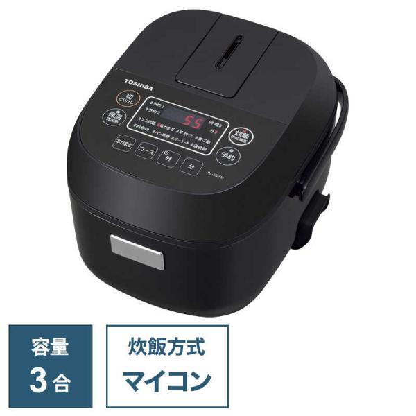 TOSHIBA 東芝 TOSHIBA 炊飯器 3合 マイコン ブラック RC-5MFM-K TOSHIBA 東芝 TOSHIBA 炊飯器 3合 マイコン ブラック RC-5MFM-K