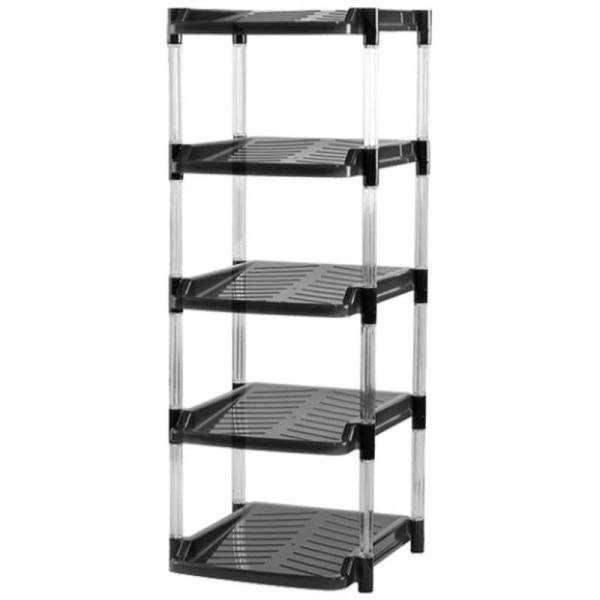他サイト： 平和工業　シューズラック 5段 幅29.7cm クリスタル グレー　306964の商品画像