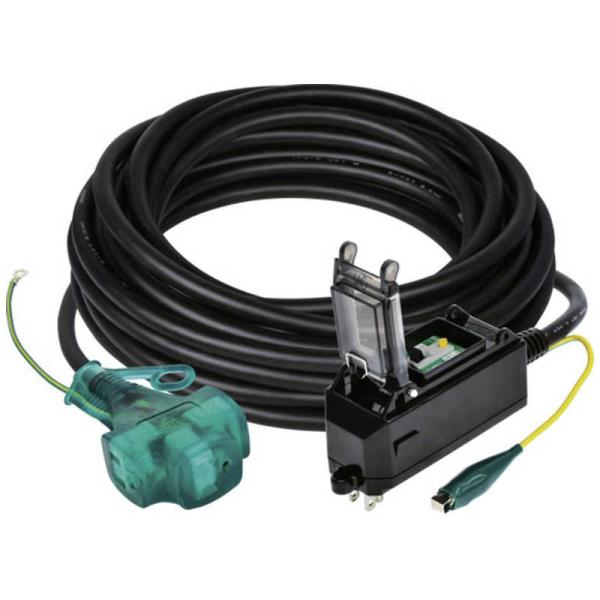 ■NICHIDO プラグインポッキンブレーカ 漏電保護専用 10m〔品番:PIPBEB10ES〕【6987767:0】[店頭受取不可] 日動工業 NICHIDO プラグインポッキンブレーカ 漏電保護専用 10m