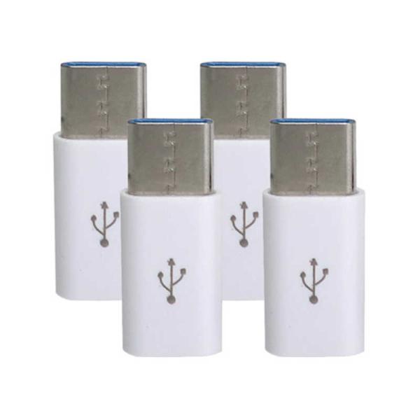 GROOVY�@TypeC �ϊ��A�_�v�^ �f�[�^�ʐM�Ή� USB2.0 [ 4�Z�b�g]�@CAD-P4W CAD-P4W �z���C�g