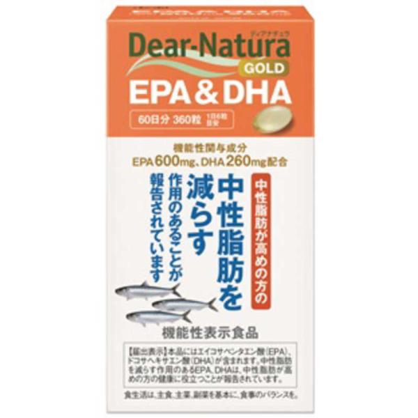 他サイト： アサヒグループ食品　Dear-Natura（ディアナチュラ）ディアナチュラゴールド  EPA＆DHA60日  栄養補助食品 　の商品画像