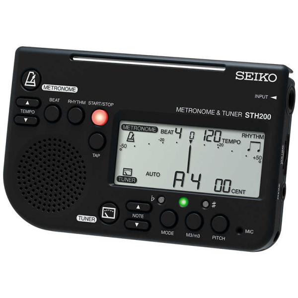 他サイト： セイコーインスツル　メトロノーム＆チューナー SEIKO 黒　STH200BKの商品画像