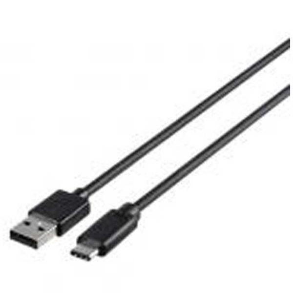 BUFFALO�@2.0m[USB-C��USB-A]2.0�P�[�u�� �[�d�E�]�� �u���b�N�@BSUAC220BK