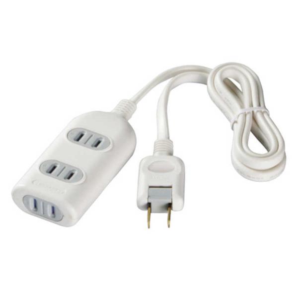 BUFFALO�@2�s�����d���^�b�v 3�� �V���b�^�[�t 1m�@BCTAPSH2310WH �z���C�g