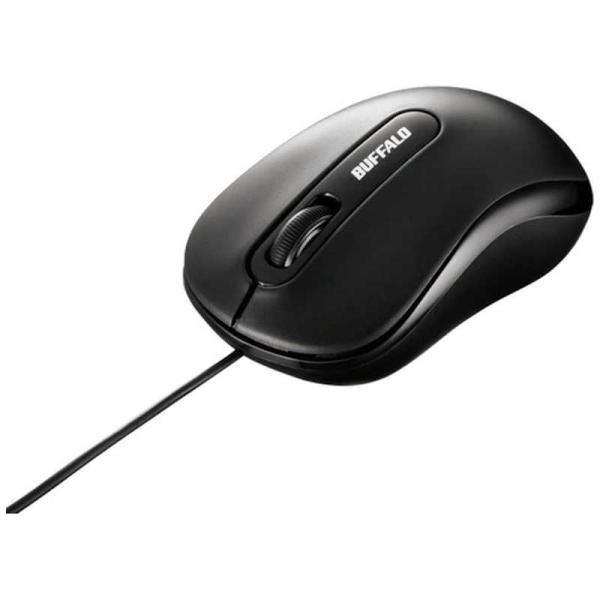 法人バッファロー　マウス Mサイズ [光学式 /有線 /3ボタン /USB] ブラック　BSMOU050MBKZ