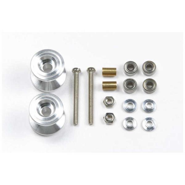 他サイト： タミヤ　TAMIYA　ミニ四駆　No.398 2段アルミローラーセット(13-12mm)の商品画像