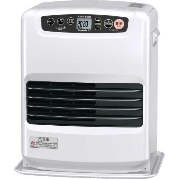 ダイニチ工業　石油ファンヒーター NC TYPE 木造9畳 鉄筋12畳 タンク容量5.0L ムーンホワイト　FW-3226NC-W