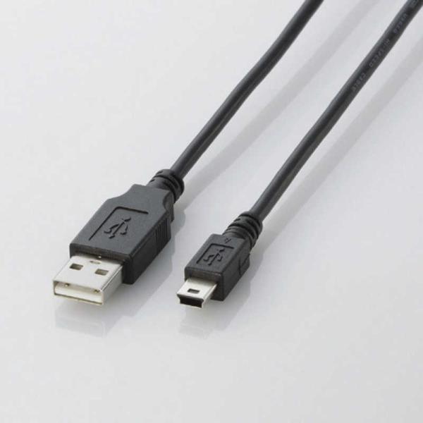 �G���R���@ELECOM�@3.0m USB2.0�P�[�u�� �yA�z�́yminiB�z�@U2C-M30BK