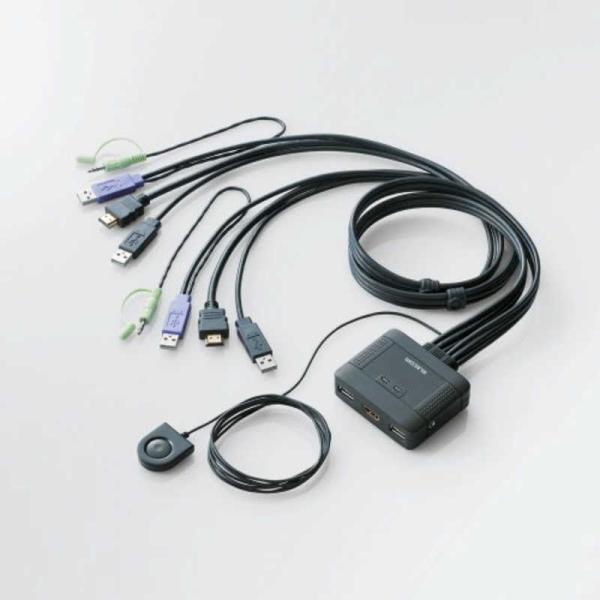 あすつく エレコム HDMI対応パソコン切替器 KVM-HDHDU2 KVM-HDHDU2