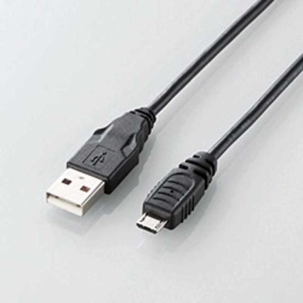 �G���R���@ELECOM�@�X�}�[�g�t�H���p[USB microB] USB2.0�P�[�u�� �[�d�E�]�� (1.5m)�@U2C-AMB15BK