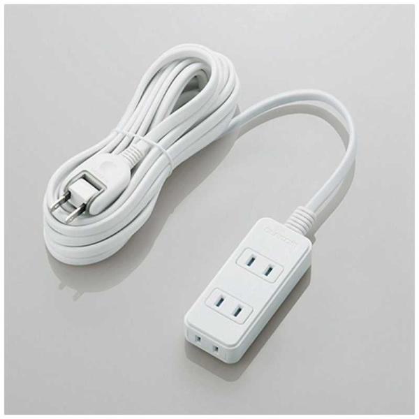 �G���R���@ELECOM�@�d���^�b�v �z���C�g [5.0m /3�� /�X�C�b�`��]�@T-ST02-22350WH