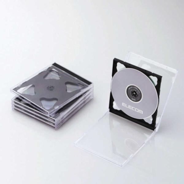 GR@ELECOM@CD/DVD/Blu-rayΉ[P[X(2[×5Zbg)@CCD-JSCNW5BK