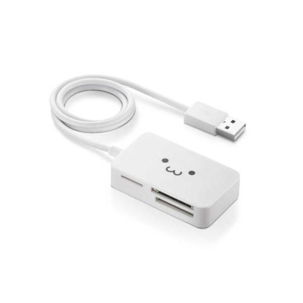 他サイト： エレコム　ELECOM　メモリリーダライタ(ホワイト)　MR-A39NWHF1の商品画像