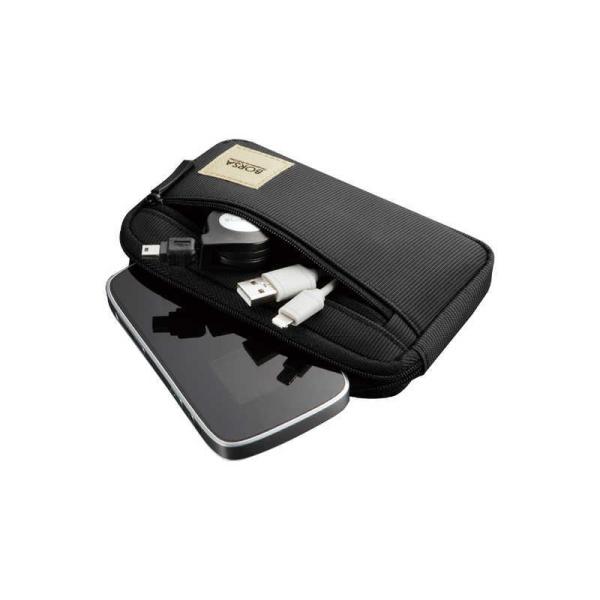 他サイト： エレコム　ELECOM　マルチ収納ポーチ(スリムタイプ)　BMA‐GP01BK (ブラック)の商品画像