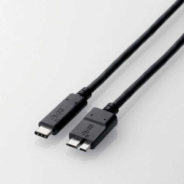 他サイト： エレコム　ELECOM　USB3.1ケーブル Gen2 C-microBタイプ 認証品　USB3-CMB05NBKの商品画像