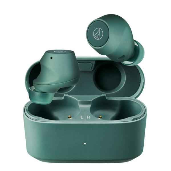 オーディオテクニカ フルワイヤレスイヤホン エバーグリーン [ ノイズ