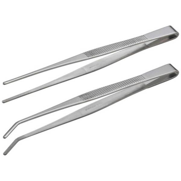 他サイト： 兼古製作所　アネックス ピンセット 150mm 2本組 (直・先曲)　ATWS2の商品画像