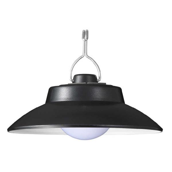 ヤザワ　LED吊り下げライト昼白色ソーラー付 USBとソーラーの2WAY充電方式 ［LED / 充電式 / 防水対応］　LA4S1204SPBK