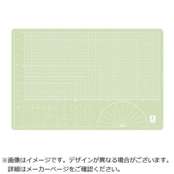 ミワックス　スケルトンカッティングマット 450×300×2mm グリ　STNA3G