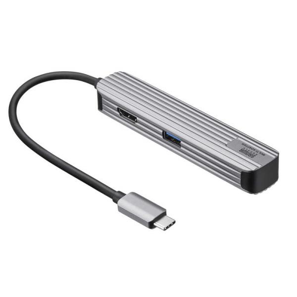 サンワサプライ　USB TypeCマルチ変換アダプタ(HDMI＋カードリーダー付) 　USB-3TCHC5S