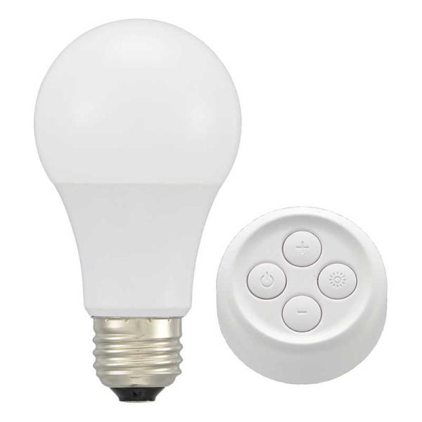 オーム電機 リモコン式LED電球 調光調色 ［E26 / 一般電球形 60W相当 1