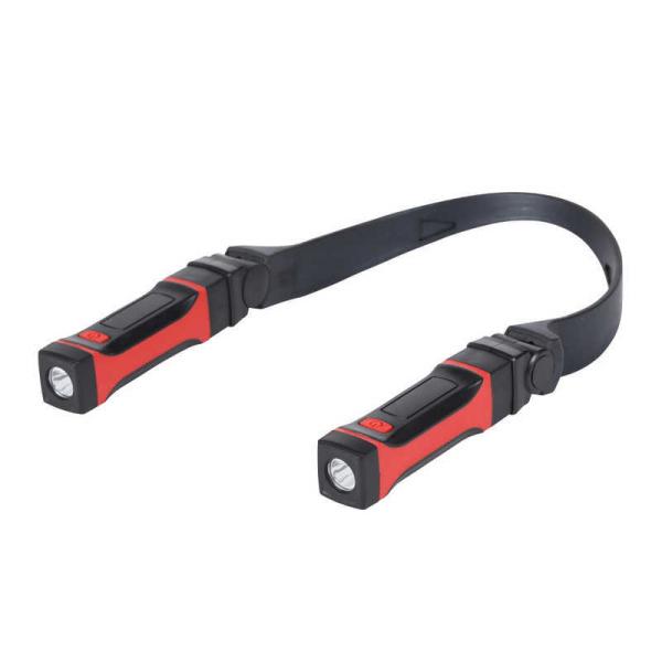 他サイト： オーム電機　LEDネックツインライト 2WAY［LED /単3乾電池×2］　LHP-N24A5の商品画像