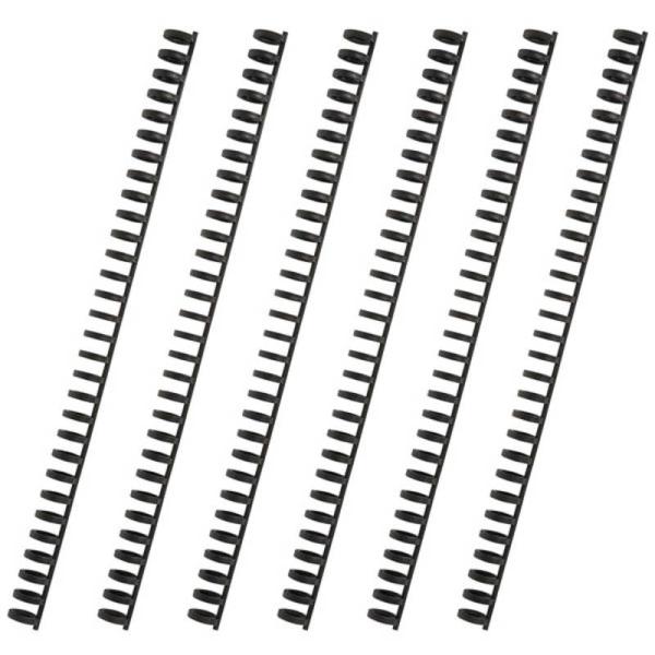 他サイト： カール事務器　ルーズリング 10mm ブラック 6本入　LR10Kの商品画像