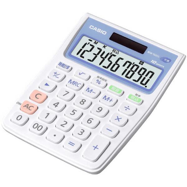 他サイト： カシオ　CASIO　抗菌電卓　MW-102CLの商品画像